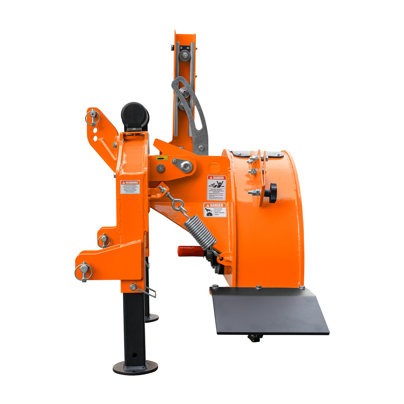 SG24Pro rear view showing driveline and guarding